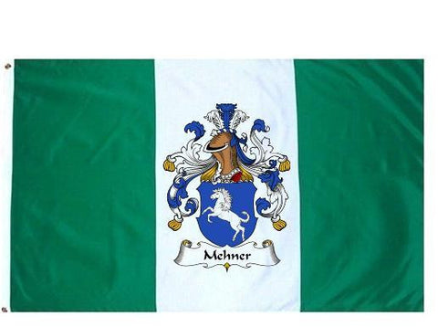 Mehner family crest coat of arms flag