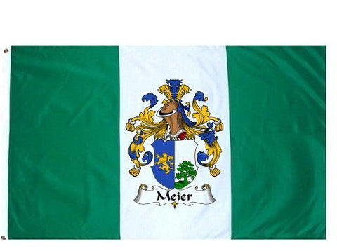 Meier family crest coat of arms flag