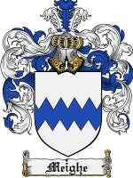 Meighe coat of arms family crest download