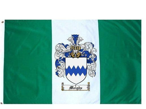 Meighe family crest coat of arms flag