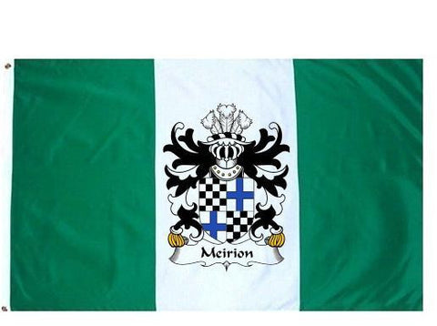 Meirion family crest coat of arms flag