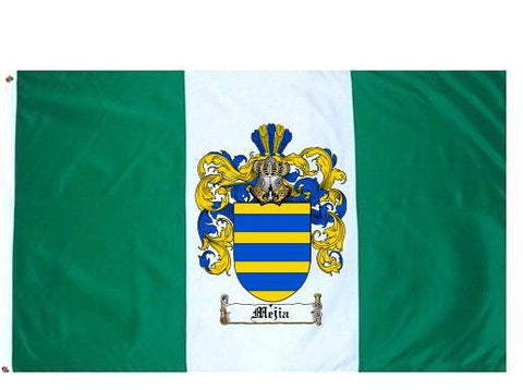 Mejia family crest coat of arms flag