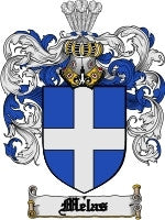 Melas coat of arms family crest download