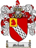 Melbank coat of arms family crest download