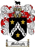 Meldryth coat of arms family crest download