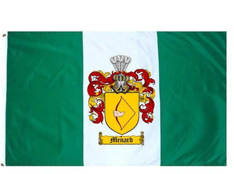 Menard family crest coat of arms flag