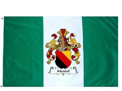 Mendel family crest coat of arms flag