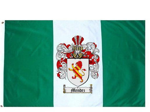 Mendez family crest coat of arms flag