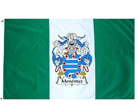 Menendez family crest coat of arms flag