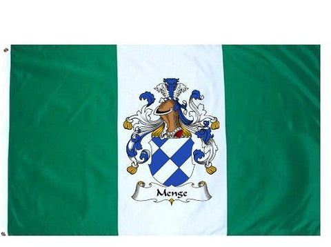 Menge family crest coat of arms flag