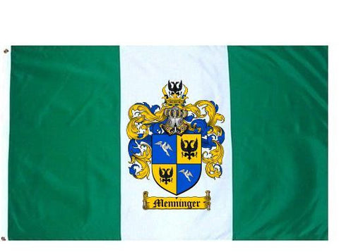 Menninger family crest coat of arms flag