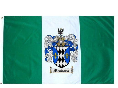 Mennona family crest coat of arms flag