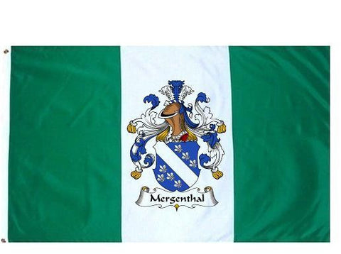 Mergenthal family crest coat of arms flag