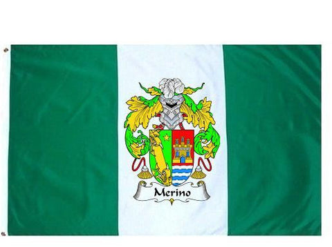Merino family crest coat of arms flag