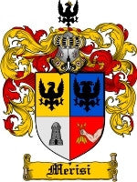 Merisi coat of arms family crest download