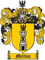 Merlini coat of arms family crest download