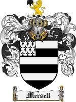 Mersell coat of arms family crest download
