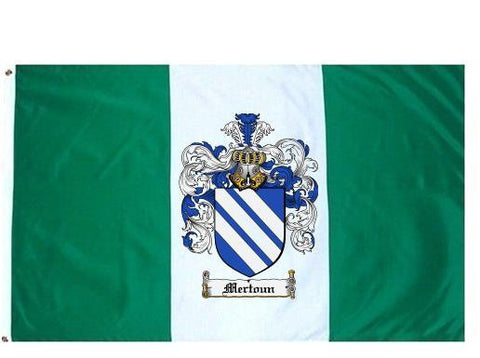 Mertoun family crest coat of arms flag