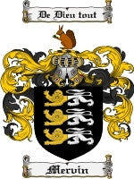 Mervin coat of arms family crest download