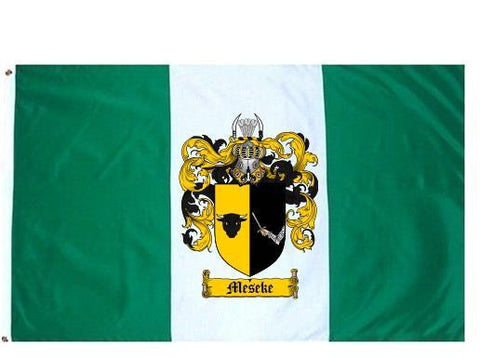 Meseke family crest coat of arms flag