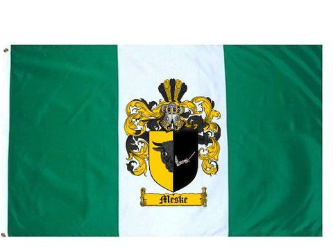 Meske family crest coat of arms flag