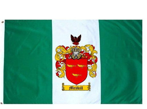 Meskill family crest coat of arms flag