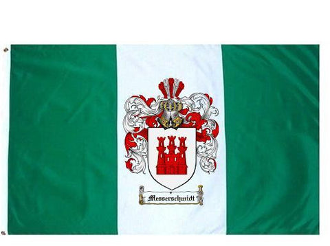 Messerschmidt family crest coat of arms flag