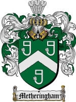 Metheringham coat of arms family crest download