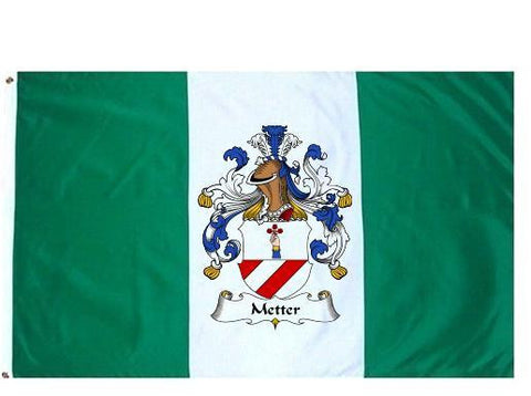 Metter family crest coat of arms flag