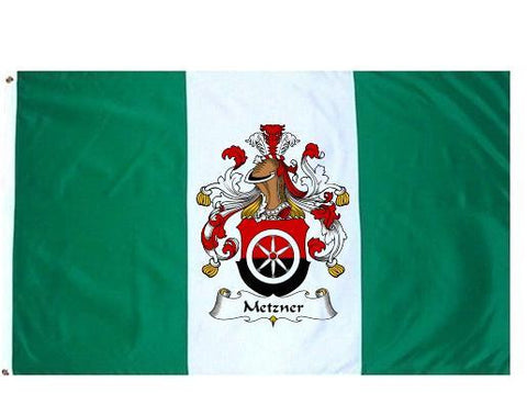 Metzner family crest coat of arms flag