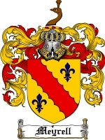 Meyrell coat of arms family crest download