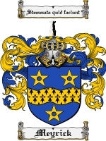 Meyrick coat of arms family crest download