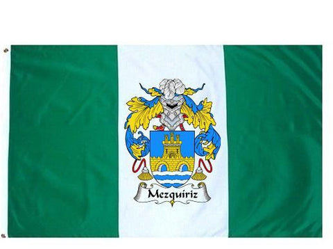 Mezquiriz family crest coat of arms flag