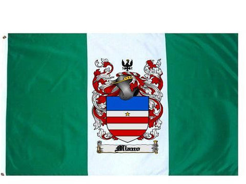 Miano family crest coat of arms flag