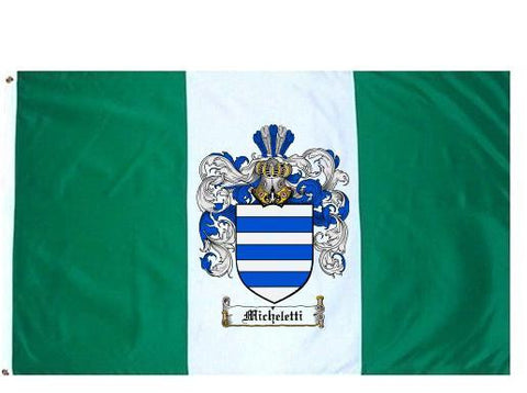 Micheletti family crest coat of arms flag