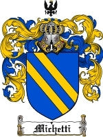 Michetti coat of arms family crest download
