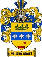 Middendorf coat of arms family crest download