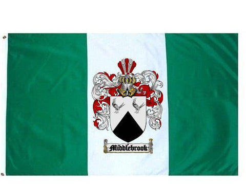 Middlebrook family crest coat of arms flag