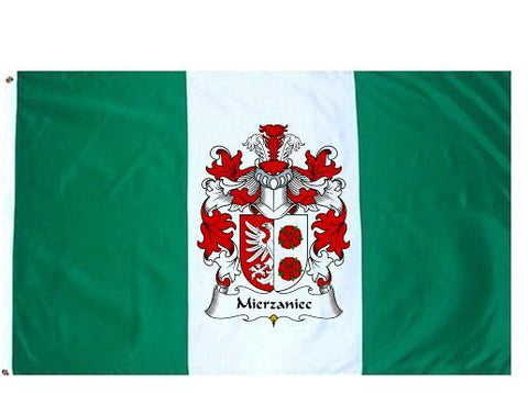 Mierzaniec family crest coat of arms flag