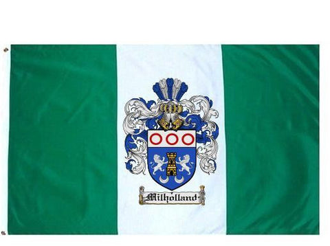 Milholland family crest coat of arms flag