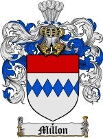 Millon coat of arms family crest download