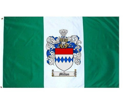 Millon family crest coat of arms flag