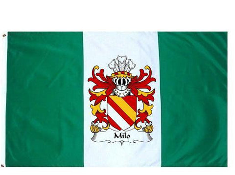 Milo family crest coat of arms flag