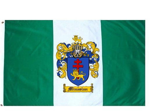 Minasian family crest coat of arms flag