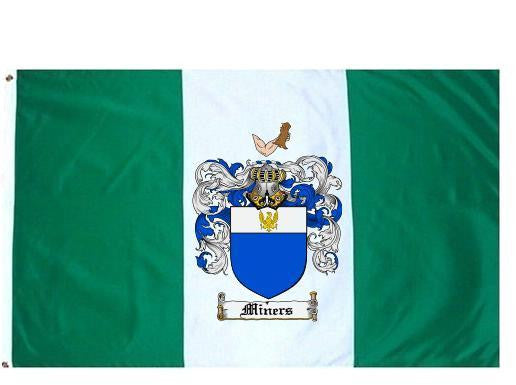 Minter Crest Miners Coat of Arms Flag / Family Crest Flag – Family Crests / Coat of ...