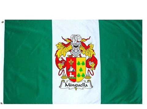 Minguella family crest coat of arms flag