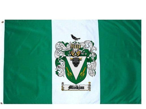 Minkjan family crest coat of arms flag