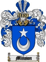 Minson coat of arms family crest download