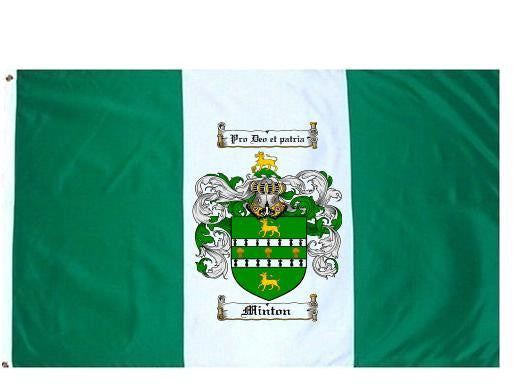 Minter Crest Minton Coat of Arms Flag / Family Crest Flag – Family Crests / Coat of ...