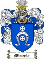 Misterka coat of arms family crest download
